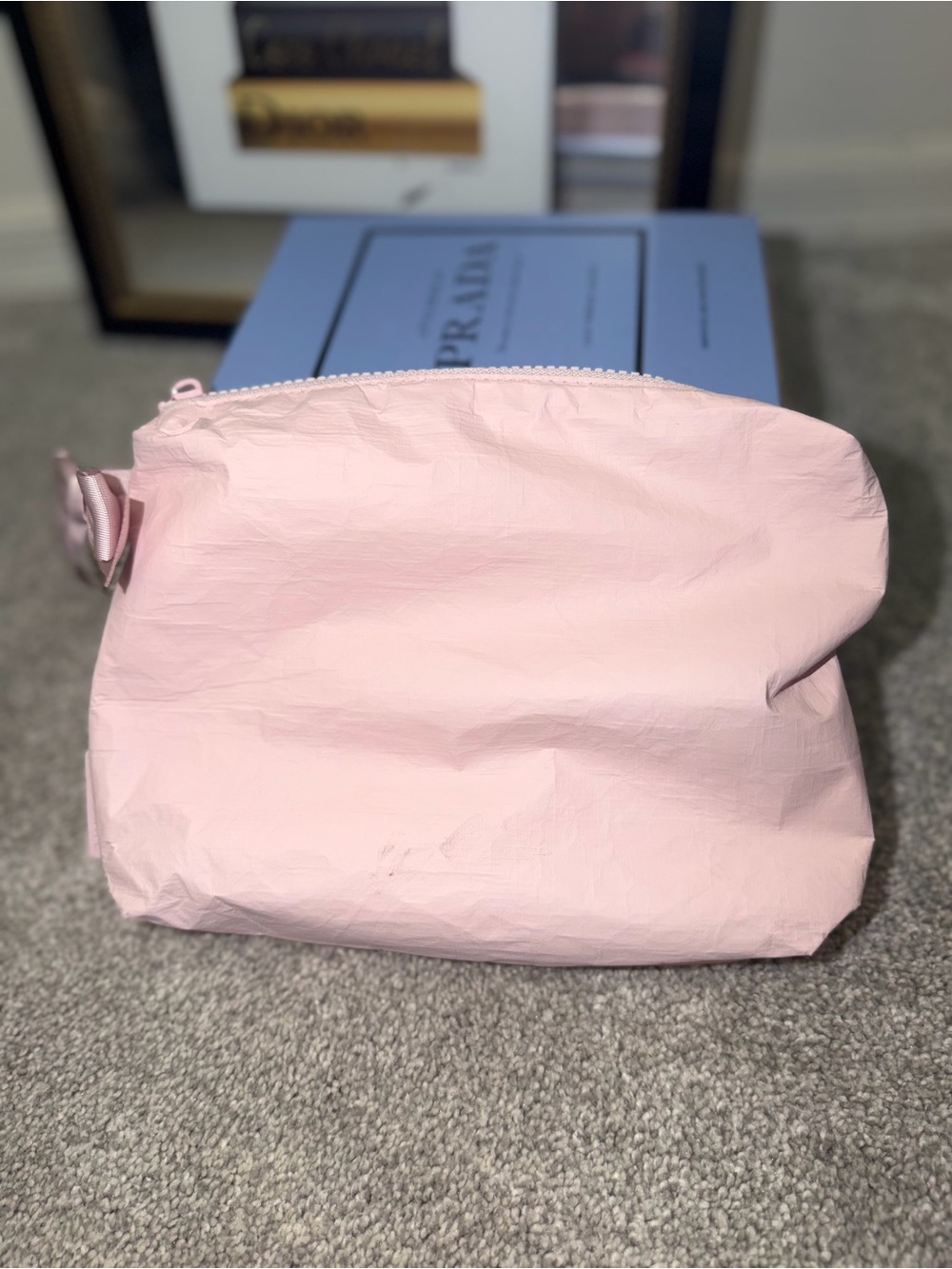 Case Mate Crinkle Makeup Bag in Ballet Pink
